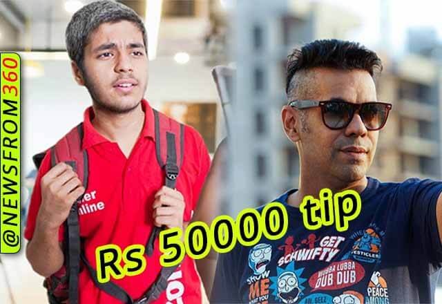 Youtuber gave Rs 50000 tip to Zomato delivery boy 1