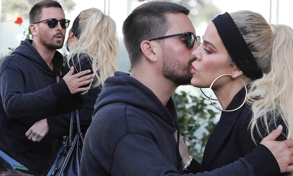 Khloe Kardashian and Scott Disick share cheek-kiss after Italian lunch outing in LA suburbs