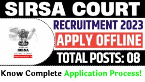 Sirsa Court Recruitment 2023