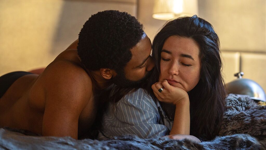 Mr. & Mrs. Smith Season 1 Ending Explained: A Rollercoaster of Espionage, Love, and Ambiguity Donald Glover Kiss Maya Erskine in Mr. and Mrs. Smith