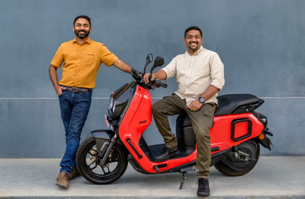Yamaha Invests $40 Million in River Mobility, Transforming Scooters into SUVs River Mobility Co-Founders Arvind Mani and Vipin George